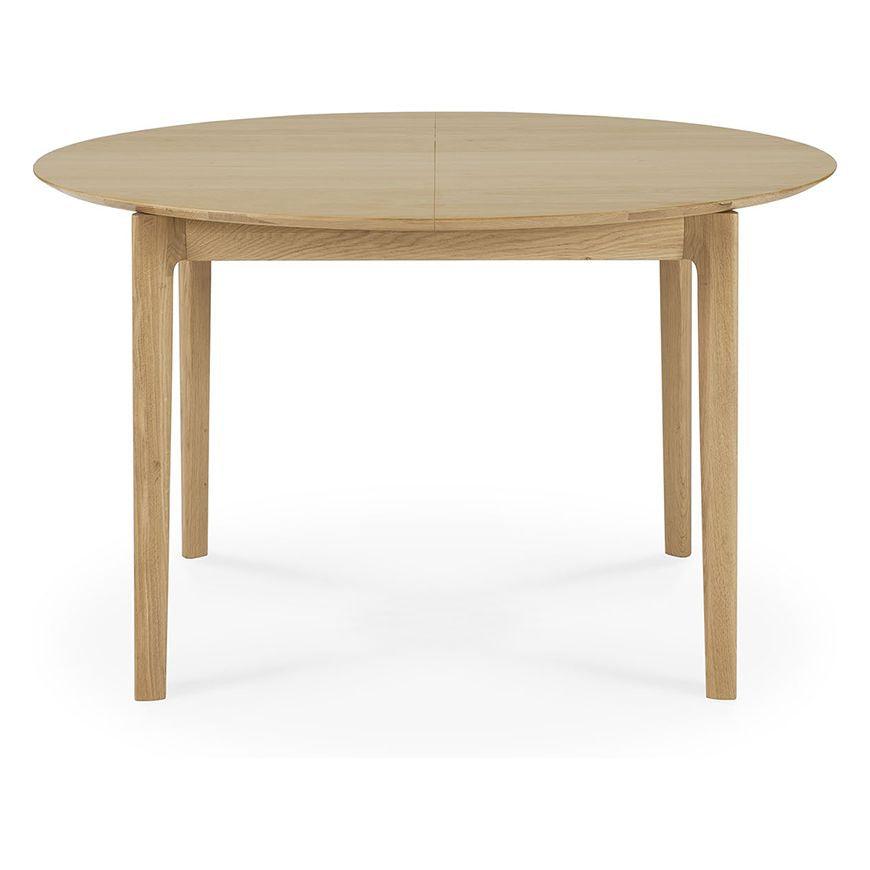 Ethnicraft Oak Bok Round Extendable Dining Table - Trit House