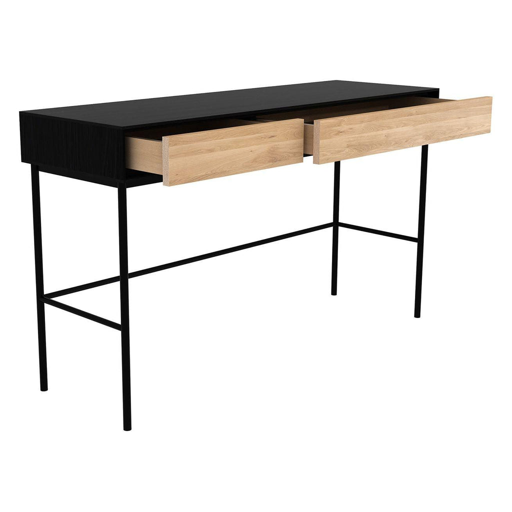 Ethnicraft Oak Blackbird Desk - 2 Drawers - Trit House