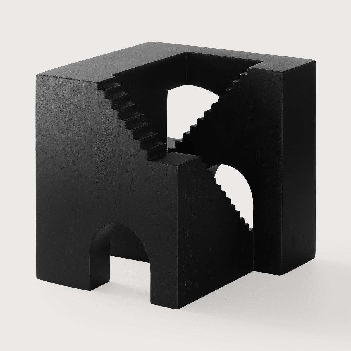 Ethnicraft Mahogany Cube Sculpture – Trit House