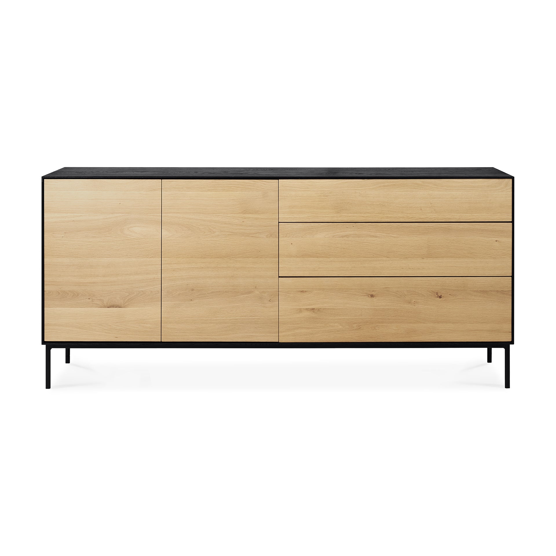 Ethnicraft Oak Blackbird TV Cupboard - 1 Doors/1 Flip-down Door/2