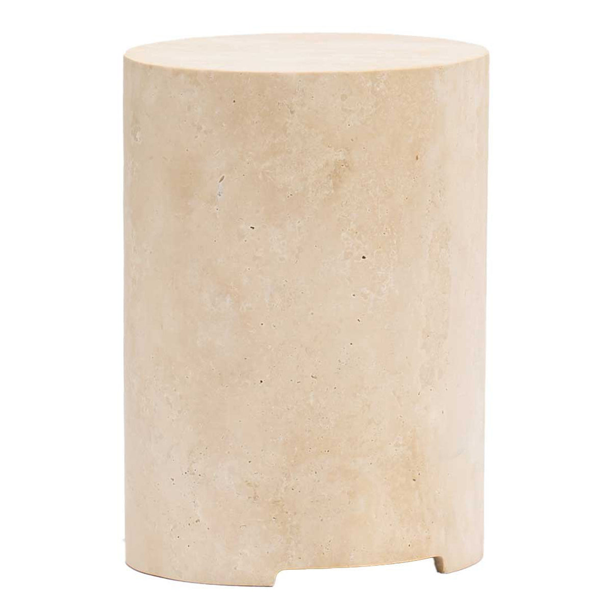 Situation Travertine Round Side Table – Trit House