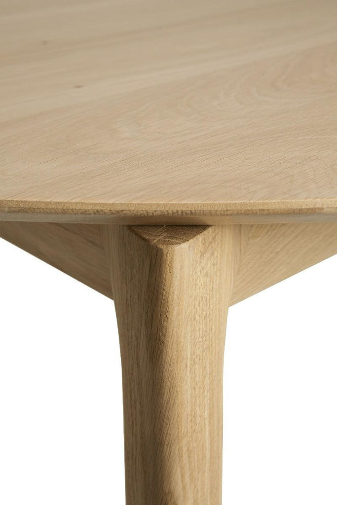 Ethnicraft Oak Bok Round Extendable Dining Table - Trit House